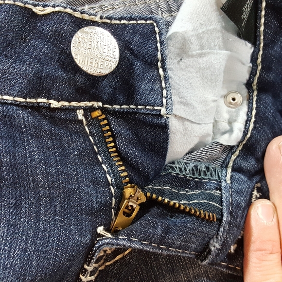 Premiere by Rue 21 jeans UNIQUE STICHED 3/4R - Picture 3 of 8